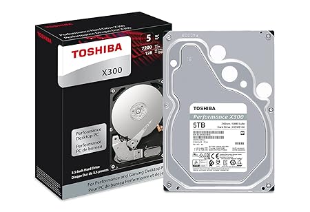 Toshiba X300 Desktop 8,9 cm SATA 6 Gb/s 7200rpm interne Festplatte 5 TB
