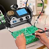 Preciva 927II Soldering Station Kit 60W 2 Helping Hands 5 Tips LCD view 7