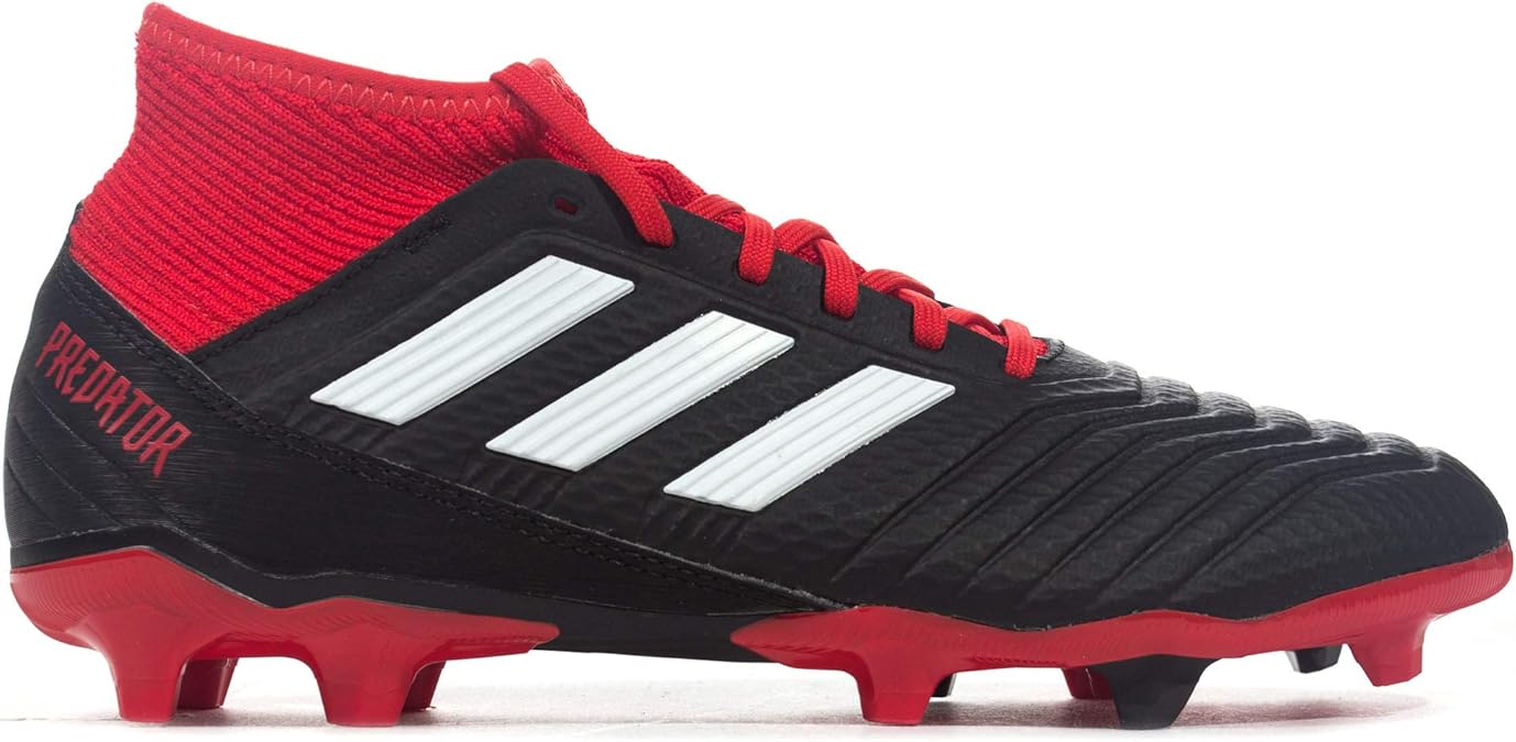 adidas Predator 18.3 Firm Ground Mens Football Boot Black/Red Team Mode