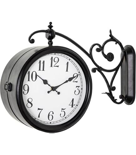 Amazon.com: LIPJIA Wall Clock,Double-Sided Clock Paddington