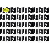 Wire Shelf Clips for 3/4 inch Post - 90Pack 45Pairs of Wire Rack Lock Clip(3/4"D X 5/4"H) Replacements for Metal Shelving Sleeves System, Plastic Parts for Stability and Layer Spacing Adjustment