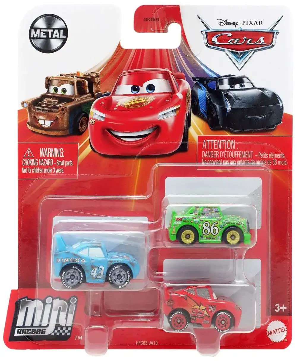 Mua Disney Pixar Cars Mini Racers King's Last Race 3-Pack, Damaged King ...