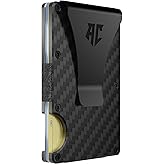APEX CARRY Men's Minimalist Credit Card Holder - Slim Wallet for Men with RFID Blocking - Front Pocket Carbon Wallet with Money Clip (Carbon Fiber)