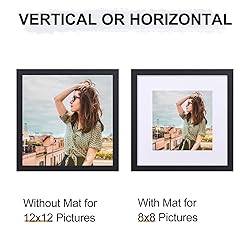 Vittanly 12x12 Picture Frame, Engineered Wood with