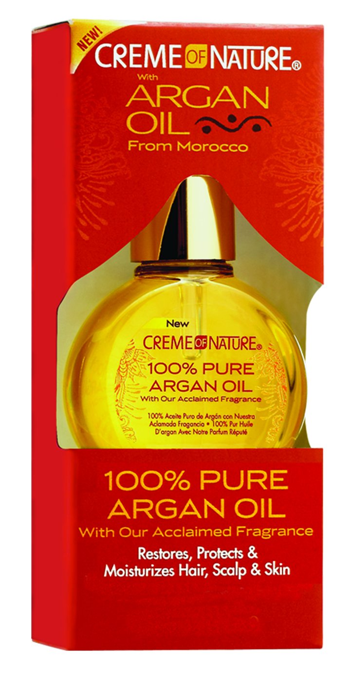 Creme of Nature 100% Pure Argan Oil Beauty Oil 29 ml or 1 oz, Yellow