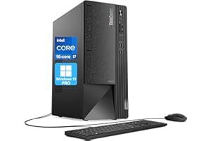 Lenovo ThinkCentre Neo 50t Tower Desktop Computer, 16-core Intel Core i7-13700, 32GB RAM, 1TB SSD, 3-Monitor Ports (DP+HDMI+VGA), WiFi, RJ-45, USB-C, Card Reader, Wired KB & Mouse, Windows 11 Pro