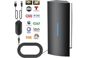 HOTTV 2024 TV Antenna for Smart TV Indoor, 880 Miles Long Range Digital TV Antenna for Local Channels Support 4K 1080p & Older TV - HD TV Antenna Outdoor Amplifier Signal Booster with 30ft Coaxial Cable