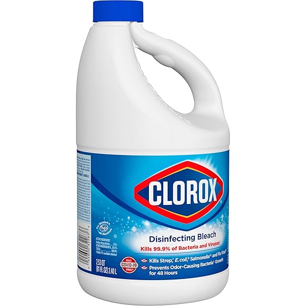 CLOROX DISINFECTING BLEACH, CONCENTRATED FORMULA, REGULAR – 81 FL OZ (PACK MAY VARY)