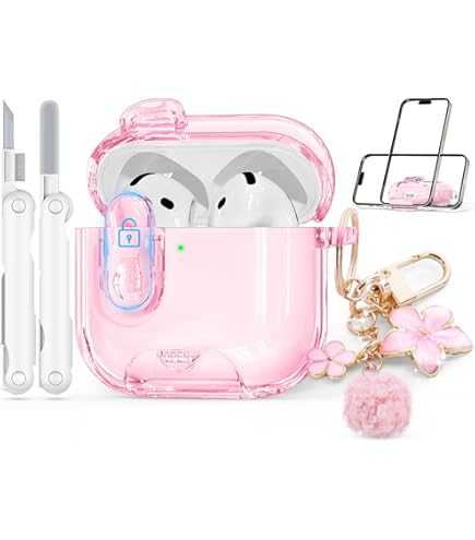 Amazon.com: CCXNAS for AirPods 4 Case Cover with Cleaner kit