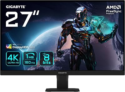 Monitor GIGABYTE 27 GS27U, IPS, 3840X2160,0,155PP,1000:1,1MS,160HZ,2HDMI+1DP