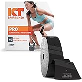 KT Tape, PRO Synthetic Elastic Kinesiology Athletic Tape, 150 Count, 10” Precut Strips