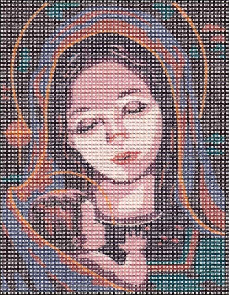 Collection D'Art Tapestry kit Madonna and Child 2, 100% Cotton, Multi-Colour, 20 x 25 x 0.1 cm