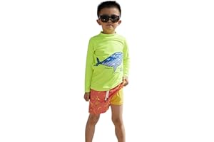 MILANKERR Toddler Boys Swim Trunks with Compression Liner No Chafed Quick Dry UPF 50+(2T-16)