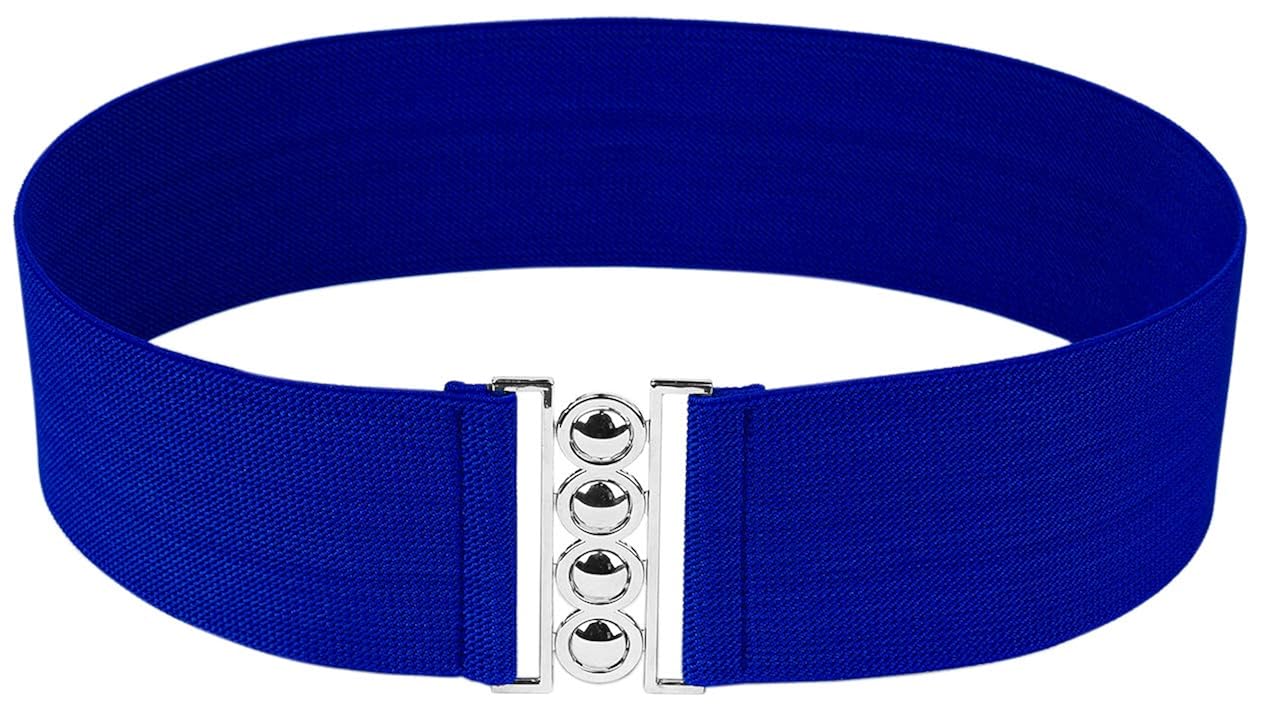 Buy Modeway Women 3inch Fashion Wide Belt Elastic Stretch Waist Belt