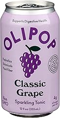 Olipop Classic Grape Prebiotic Soda, 12 Fl Oz