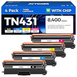 TN431 Toner Cartridge Set 4-Pack Replacement