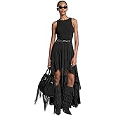 Michael Kors Womens High Low Smock Maxi Dress
