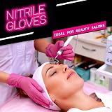JFA Medical Disposable Pink Nitrile Gloves Extra Small Box of 100 view 5
