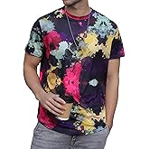 Aiyino Men's Trendy Graphic Print T-Shirt Cool Hipster Hip Hop Streetwear Tees