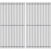 Votenli S5064B(2-Pack) 15 5/8 inch Stainless Steel Cooking Grid Grates Replacement for Brinkmann 810-3330-S, 810-3331-F