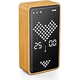 Exlliy Visual Timer, Rechargeable Digital Hourglass Timer with LED Display | Large display, magnetic back and adjustable volume for classroom, kitchen, fitness, study and kids learning