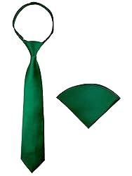 Spring Notion Boys' Satin Zipper Necktie and