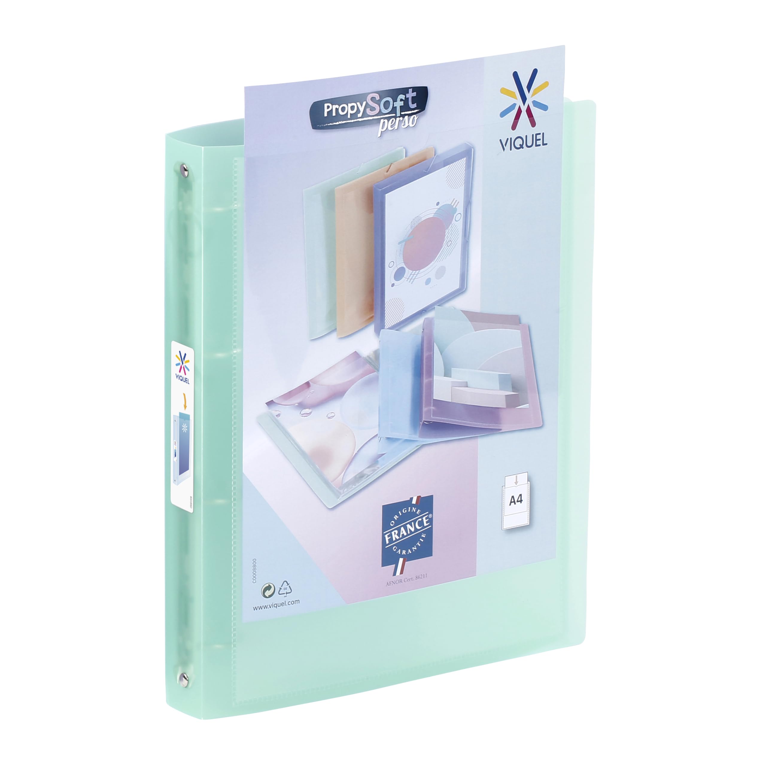 Viquel 097298-05 Blue 4 Ring Binder 35mm Spine Personalised