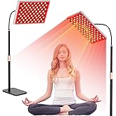 Red Light Therapy for Body and Face, Infrared Light Therapy Lamp 660nm Red Light and 850nm NIR LED Panel Light with Adjustable Stand, Infrared Redlight Therapy Device for Full Body Skin at Home