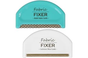 WARDROBE HACKERS Cashmere & Multi-Fabric Sweater Comb & Pill Remover for Depilling Sweater Fuzz (Set of 2 Sweater Defuzzer Combs) - Wool Pilling Remover for Delicate Clothing, Fabrics, Furniture