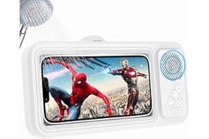 Fanlory Shower Phone Holder with Wireless Bluetooth Speaker, Waterproof 480 Rotation Viewable Shower Phone Stand Case Mount Speakers for Bathroom Wall Mirro for 4"- 6.8" Cell Phones