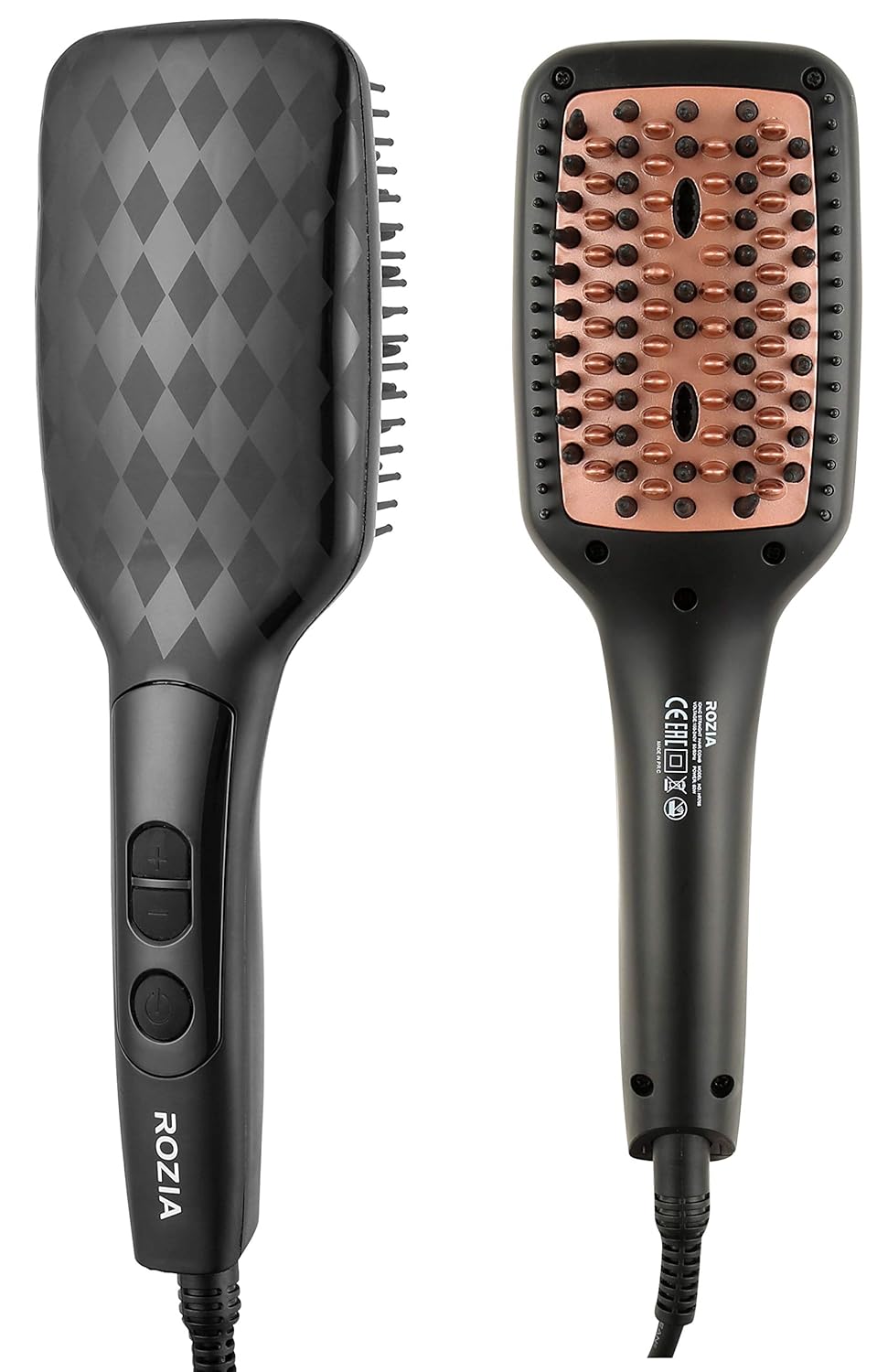 Hair Straightening Brush, ROZIA Diamond Infused Ionic