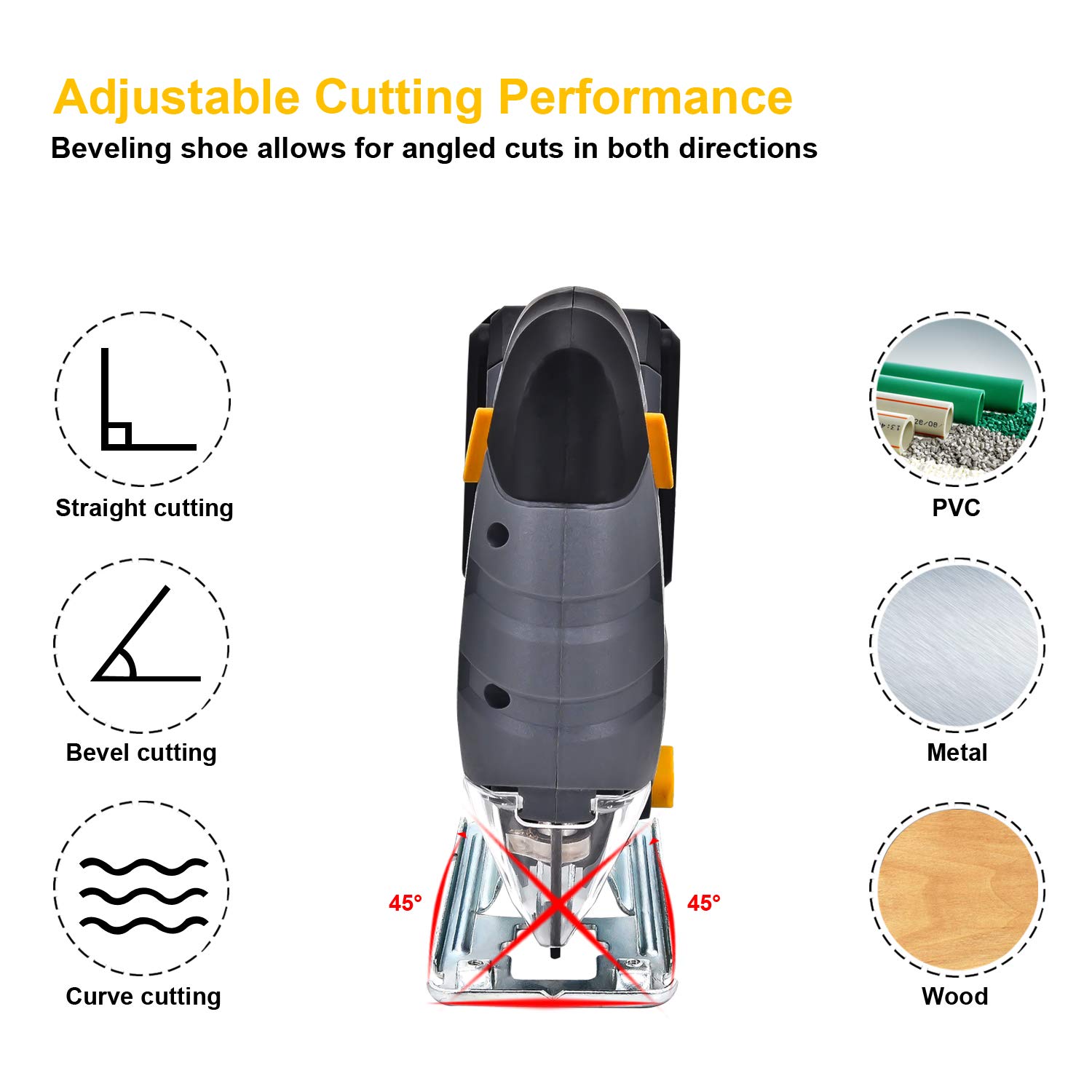 Powerland JS02 Brushed jig saw …