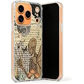 Vusbvelnot Vintage Vibe Skull Butterfly Phone Case Compatible with iPhone 17 Pro Max, Skull Aesthetic Phone Cover for iPhone 17 Pro Max