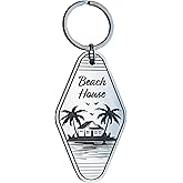Timber Box Design - Vacation Home Keychain - Metal Key Chain