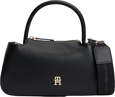 TH LOGOTAPE MINI SATCHELAW0AW18743 - Cartera para mujer, color negro, talla única