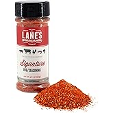 Lane's Signature BBQ Seasoning Rub, 4.6 oz - All-Purpose BBQ Rub for Smoking, Grilling & Cooking - All Natural, Gluten Free, Sugar-Free Meat Spice for Beef, Chicken, Pork - Made in USA