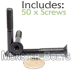 MonsterBolts - M6 x 45mm Flat Head Socket Cap