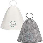 Halsa Sauna Hat 2 Pack - Felt Sauna Hats for Men & Women - Heat Protection for Sauna, Banya, Steam Room - Soft, Durable, Comfortable - Ideal for Hot Room Therapy & Sweat Sessions Multi Color