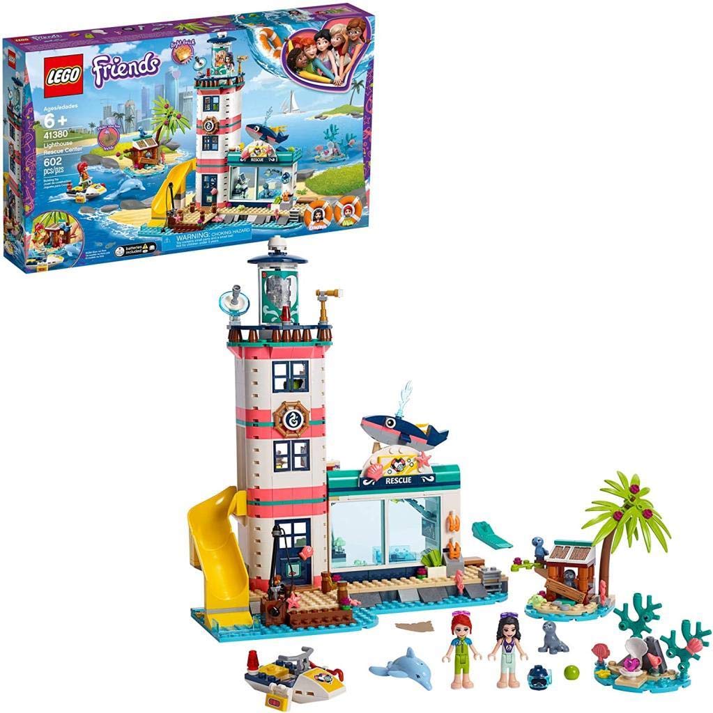LEGO 41380 Friends Lighthouse Rescue Center 4-Floors Vet Clinic Set with Mia and Emma Mini dolls with Animals Figures