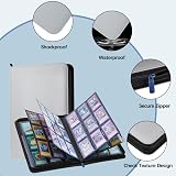 Lictin 504 Pockets 9 Pocket Card Binder PU Leather 28-Page Zipper Case Organizer view 7