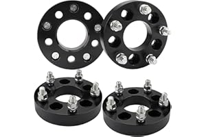 EOTH 4PCS 5x4.5 to 5x5 Wheel Adapters,1.25" Thickness and 71.5mm Hub Core, 1/2-20 Thread Pitch. Fits JK, XK, WJ, WK Wheels on