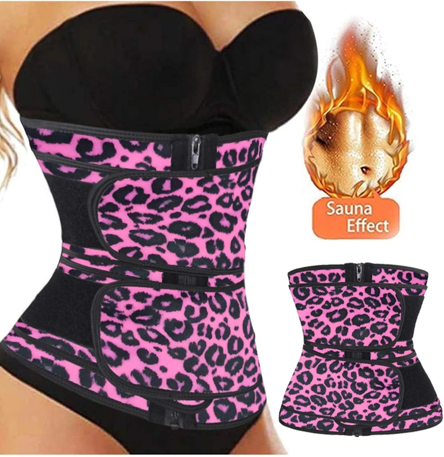HOTAPEI Womens Waist Trainer Weight Loss Corset Trimmer Belt Waist Cincher Body Shaper Slimming
