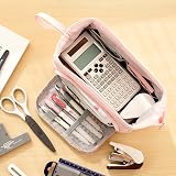 EASTHILL Large Pencil Case 100-pen Capacity Top/Front Opening Pouch view 6