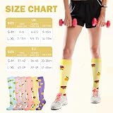 LEOSTEP Compression Socks 6 Pairs 20-30 mmHg Women Men Orange L-XL view 2