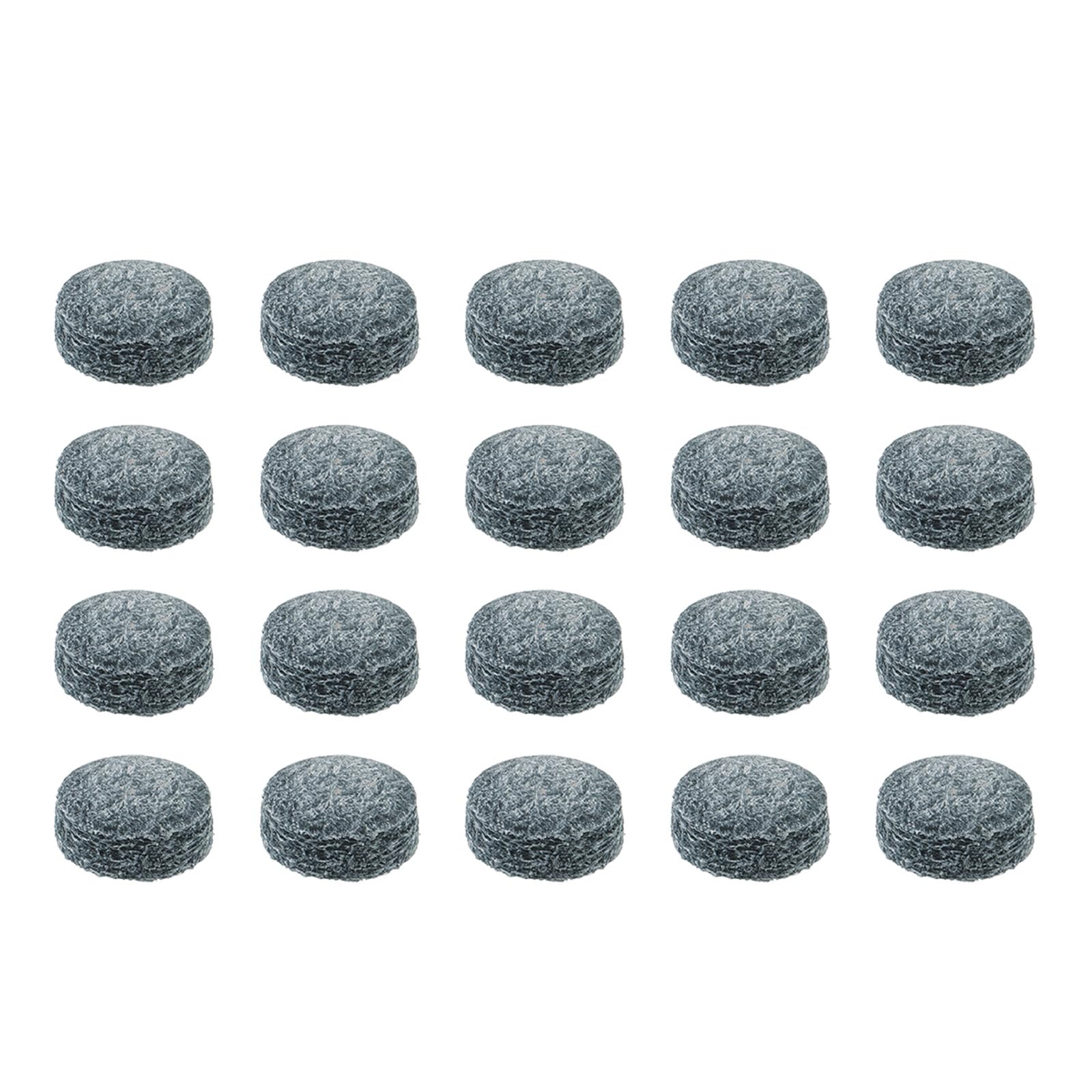 M METERXITY 50 Pack Pool Cue Tips - Billiard Cue Replacement Tip, Wear-resistant, Apply to Pool Cues/Snooker (9mm Dia, Grey)