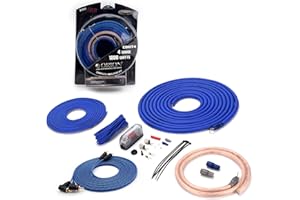 ORION Cobalt COKIT4 Complete Amp Wiring Kit | 4-Gauge Wire, 1800W, High Current Amplifier Wiring Kit, DIY Installation Cables, Includes Fuse Holder, Speaker Wire, RCA Cable