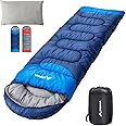 BISINNA Sleeping Bag with Pillow - 4 Season Backpacking Sleeping Bag Lightweight Waterproof Warm and Washable for Adults, Kids, Women, Men's Outdoors Camping, Hiking, Mountaineering