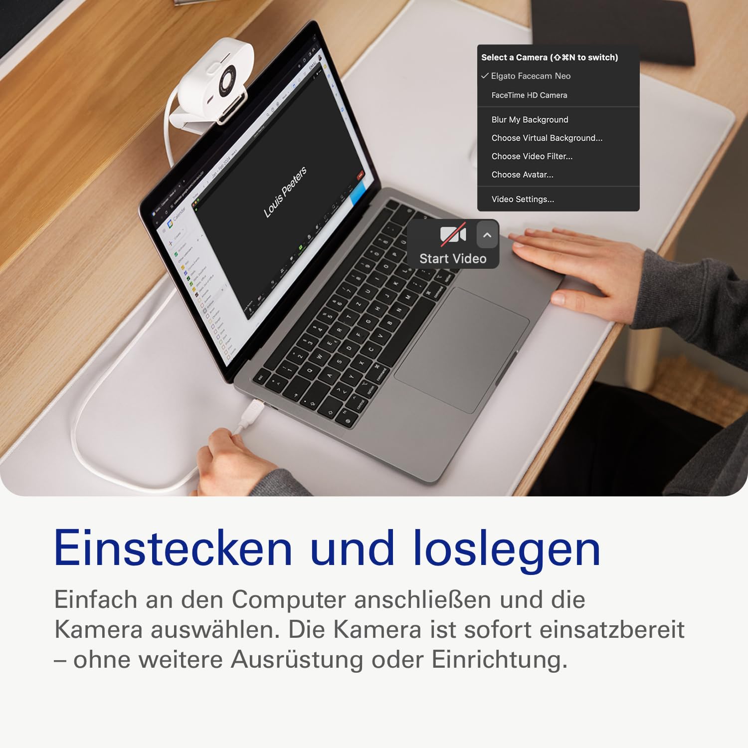 Elgato Facecam Neo, Full-HD-Webcam mit Sichtschutz 3