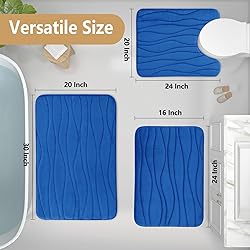 Buganda Memory Foam Bathroom Rug Mat 59x20, Extra