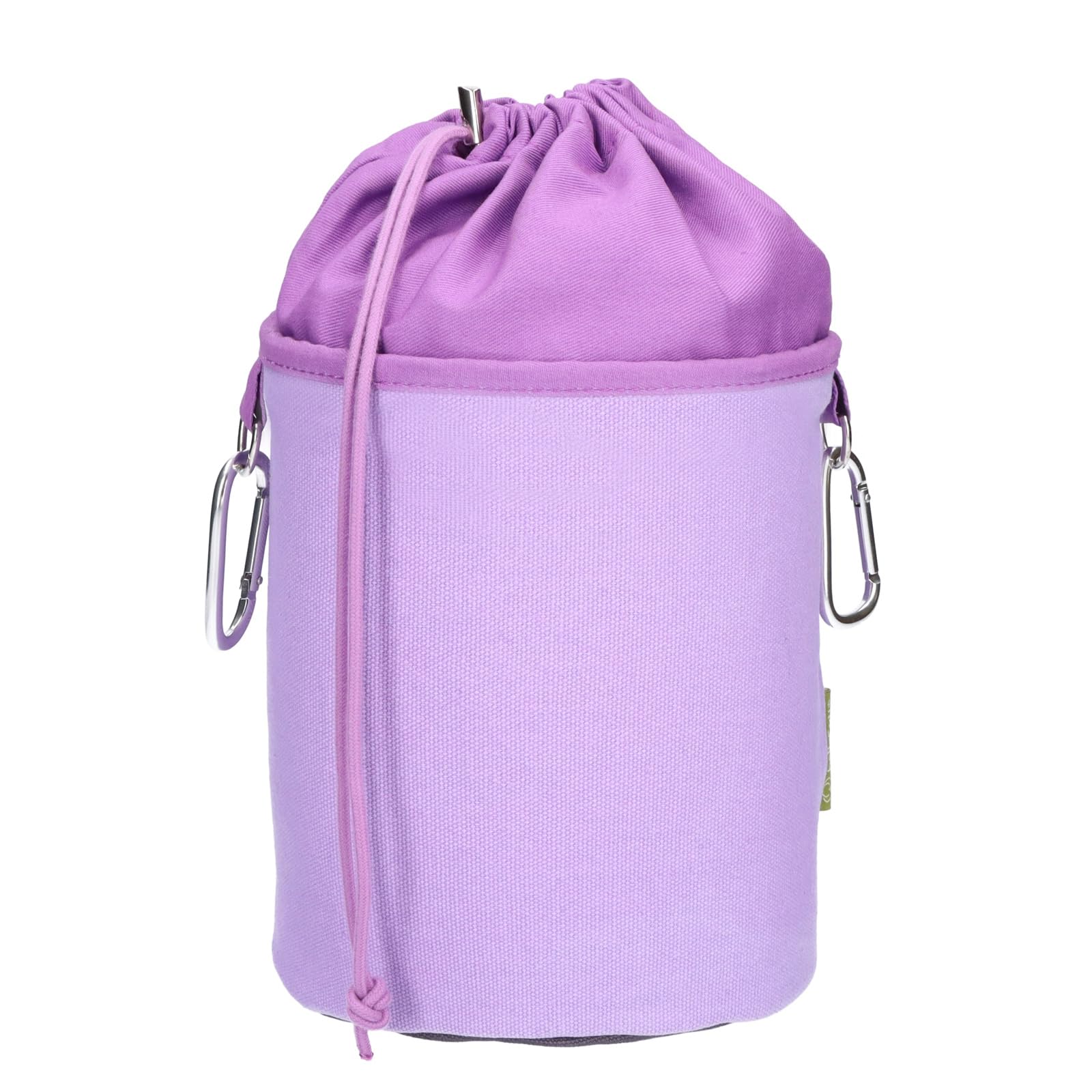 trendfinding Clothes Peg Bag for Hanging with Karabiner Hook - Cotton - Purple and Black